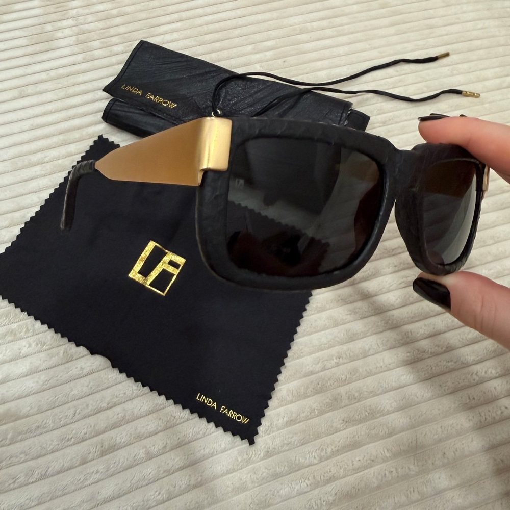 Linda Farrow Python Frame Sunglasses - image 7